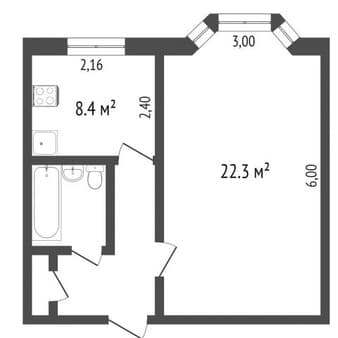 Продаем однокомнатную квартиру, 39.5 м², этаж 4 из 5. Фото 15