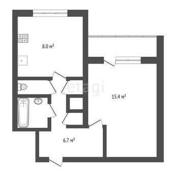 Продам однокомнатную квартиру, 34.6 м², этаж 5 из 9. Фото 4