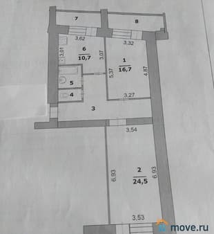Продажа двухкомнатной квартиры, 71.5 м², этаж 14 из 14. Фото 1