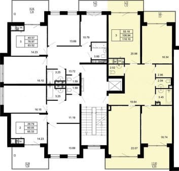 Продать трехкомнатную квартиру, 118.1 м², этаж 3 из 4. Фото 7