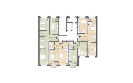 Продам двухкомнатную квартиру, 85.4 м², этаж 3 из 8. Фото 2