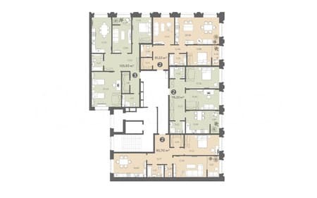 Продать двухкомнатную квартиру, 76.3 м², этаж 2 из 5. Фото 2