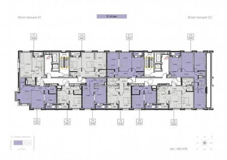 Продам двухкомнатную квартиру, 59.9 м², этаж 9 из 13. Фото 4