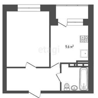 Купить однокомнатную квартиру, 37.1 м², этаж 1 из 4. Фото 9