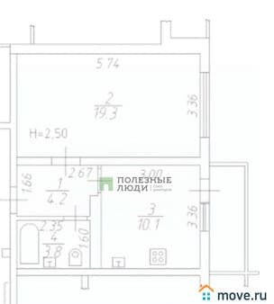 Продам однокомнатную квартиру, 37.4 м², этаж 1 из 16. Фото 2