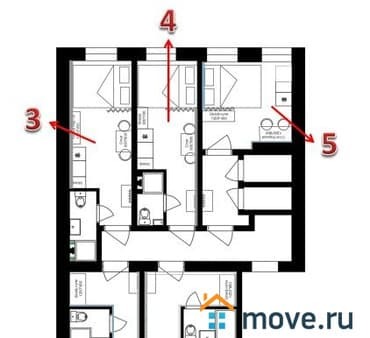 Продам четырехкомнатную квартиру, 104 м², этаж 3 из 5. Фото 1