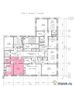 Продать однокомнатную квартиру, 46.97 м², этаж 2 из 9. Фото 1