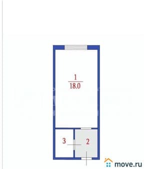 Продам однокомнатную студию, 22.7 м², этаж 9 из 9. Фото 1
