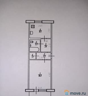 Объявление о продаже однокомнатной квартиры, 35 м², этаж 3 из 5. Фото 1