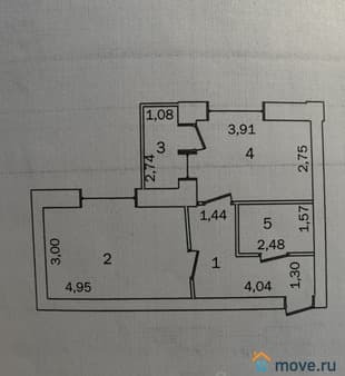 Продам однокомнатную квартиру, 40.1 м², этаж 5 из 5. Фото 1
