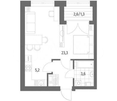 Продаю однокомнатную квартиру, 37.2 м², этаж 3 из 13. Фото 5