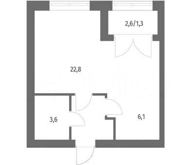Продам однокомнатную квартиру, 37.7 м², этаж 11 из 11. Фото 5