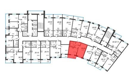 Продаю однокомнатную квартиру, 41.5 м², этаж 11 из 22. Фото 2