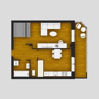 Продаю однокомнатную квартиру, 52.9 м², этаж 9 из 10. Фото 1