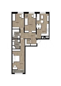 Продажа трехкомнатной квартиры, 106.1 м², этаж 5 из 16. Фото 2