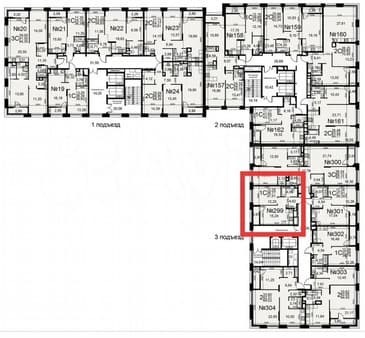 Продажа однокомнатной квартиры, 36.1 м², этаж 5 из 25. Фото 3
