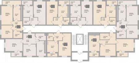 Купить однокомнатную квартиру, 35.9 м², этаж 4 из 8. Фото 4