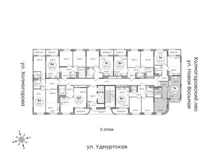 Продается однокомнатная квартира, 39.8 м², этаж 3 из 12. Фото 3
