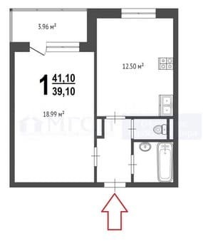 Продаю однокомнатную квартиру, 41 м², этаж 15 из 15. Фото 5
