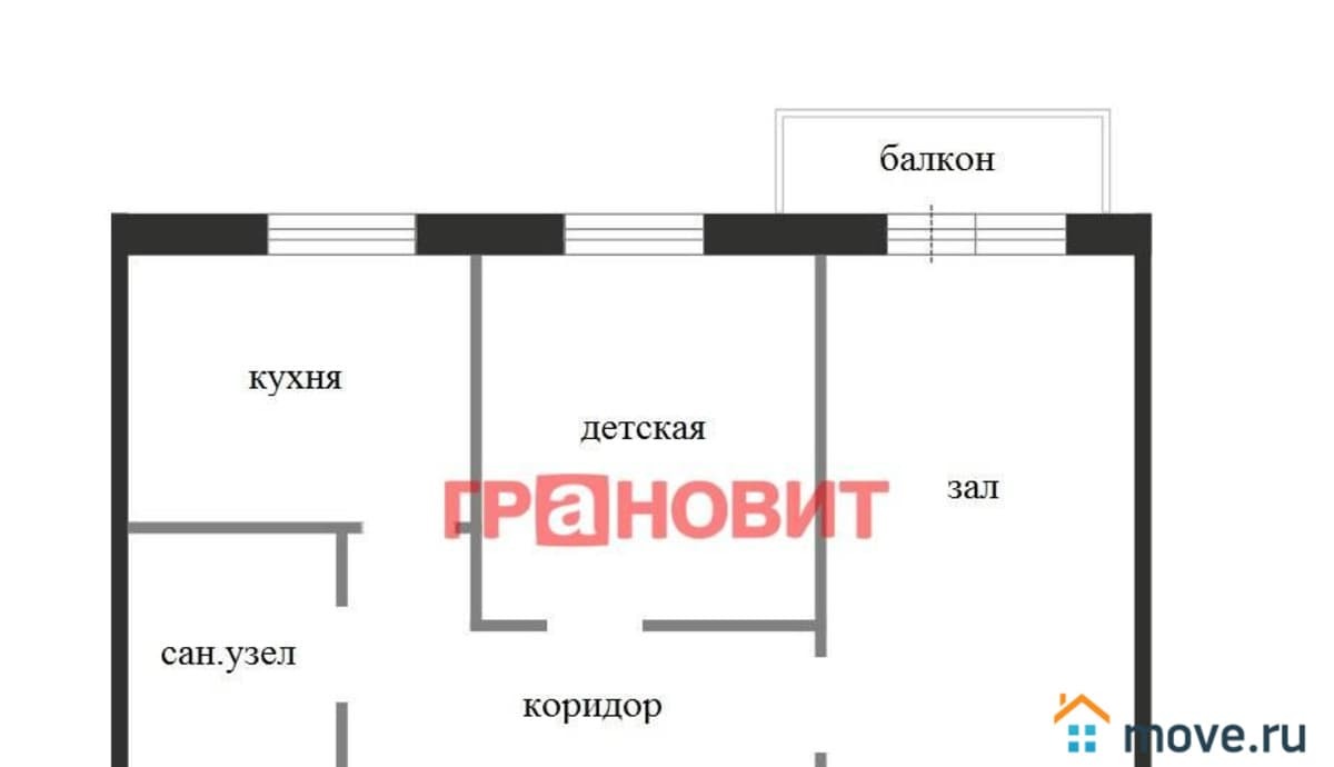 2-комн. квартира, 49 м²