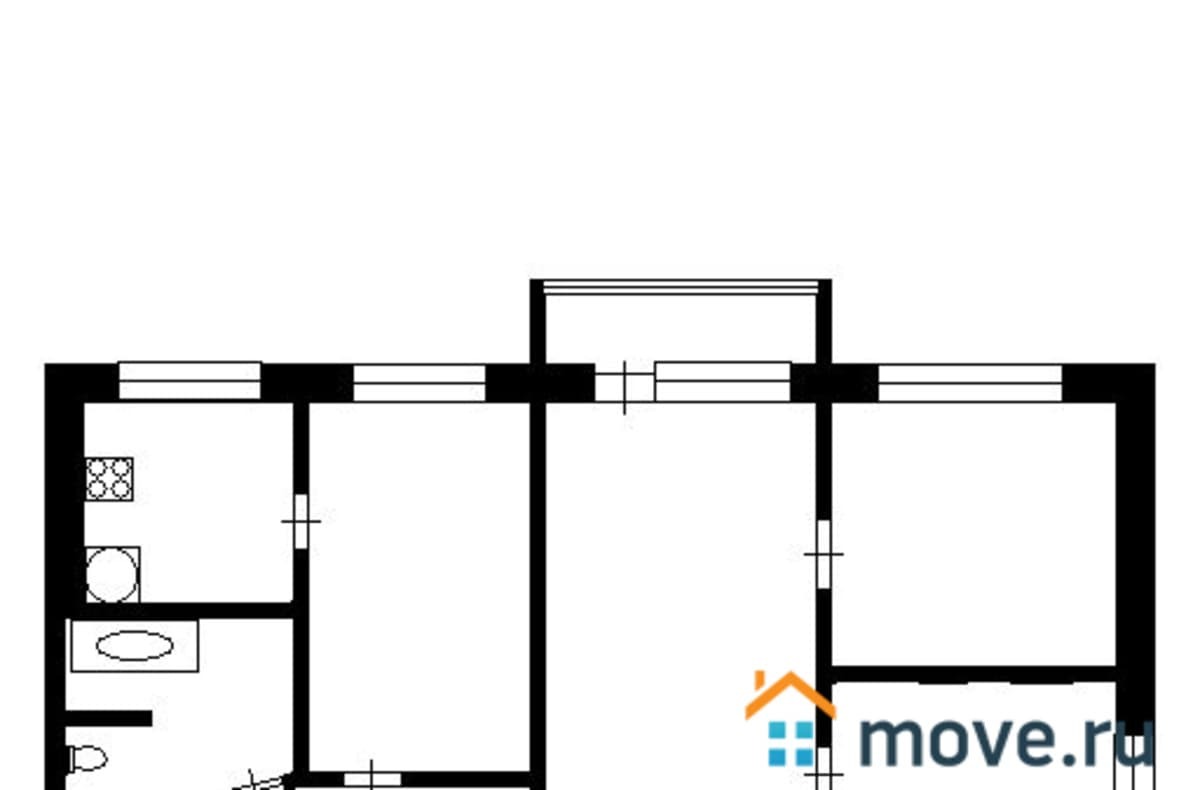 4-комн. квартира, 63 м²